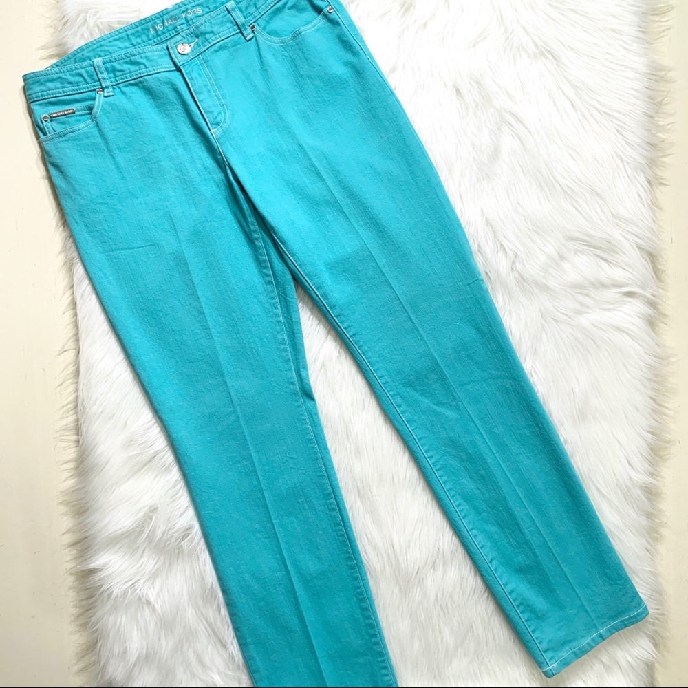 SOLD-Michael Kors Studded Logo Pocket Jeans - Picture 4 of 9